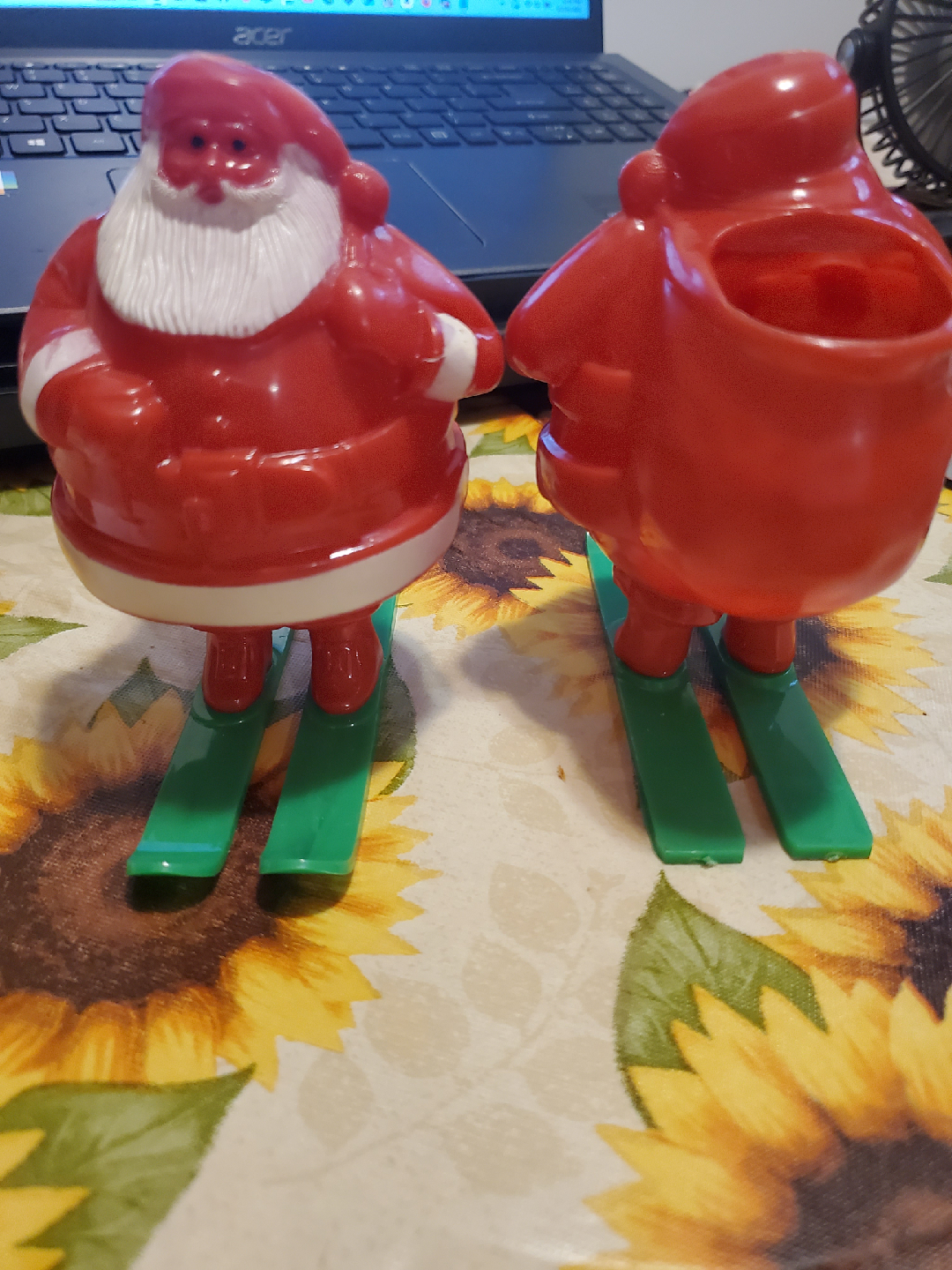 Santa Claus Skiing Candy Container