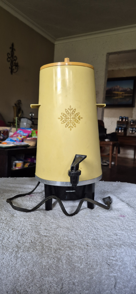 West Bend Coffee Percolator - Vintage Yellow