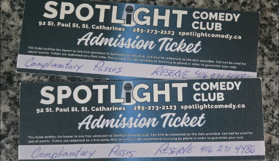 FREE Spotlight Comedy Club Tickets! &#freecycle thumbnail