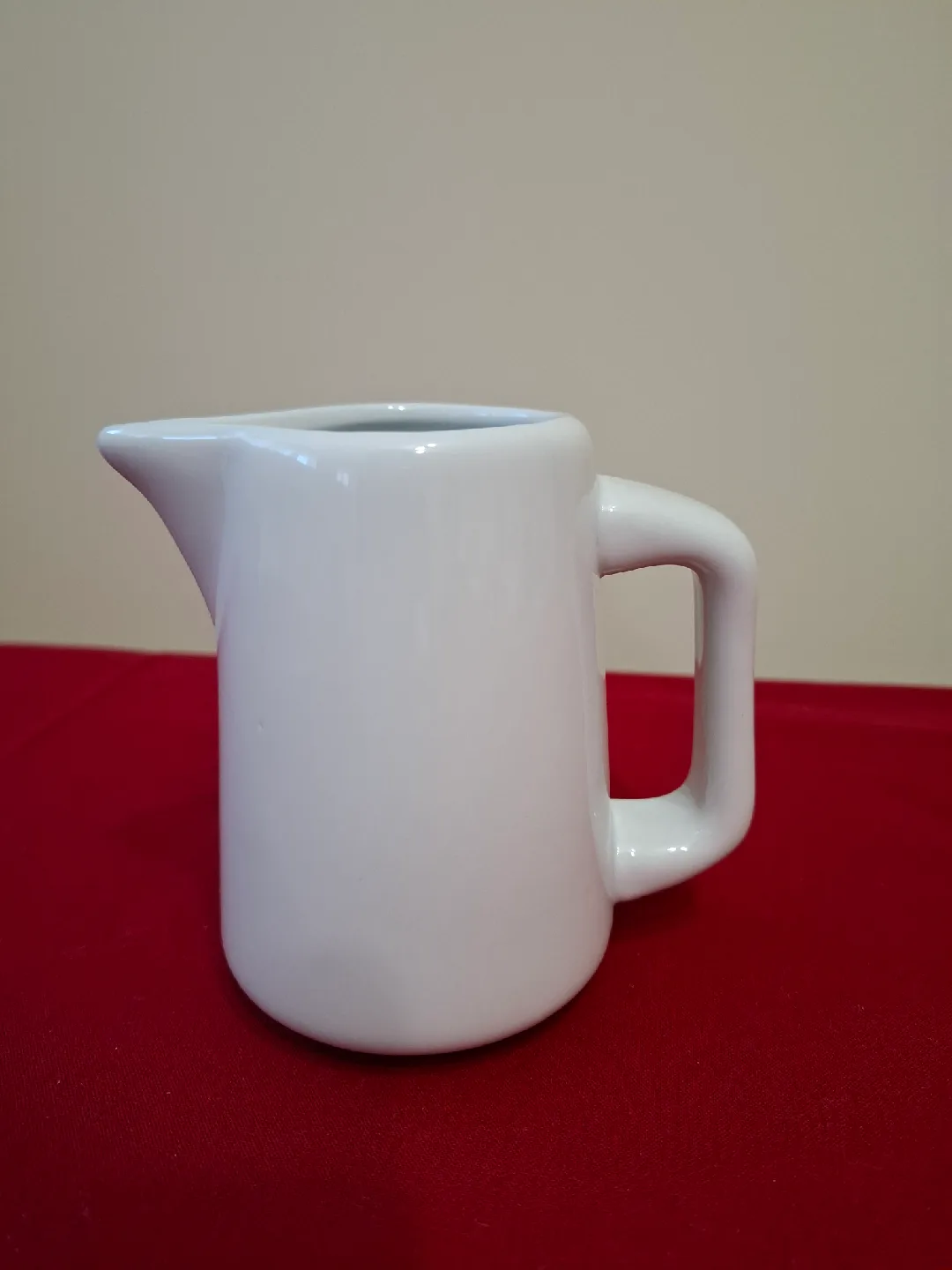 White Ceramic Creamer Pitcher thumbnail