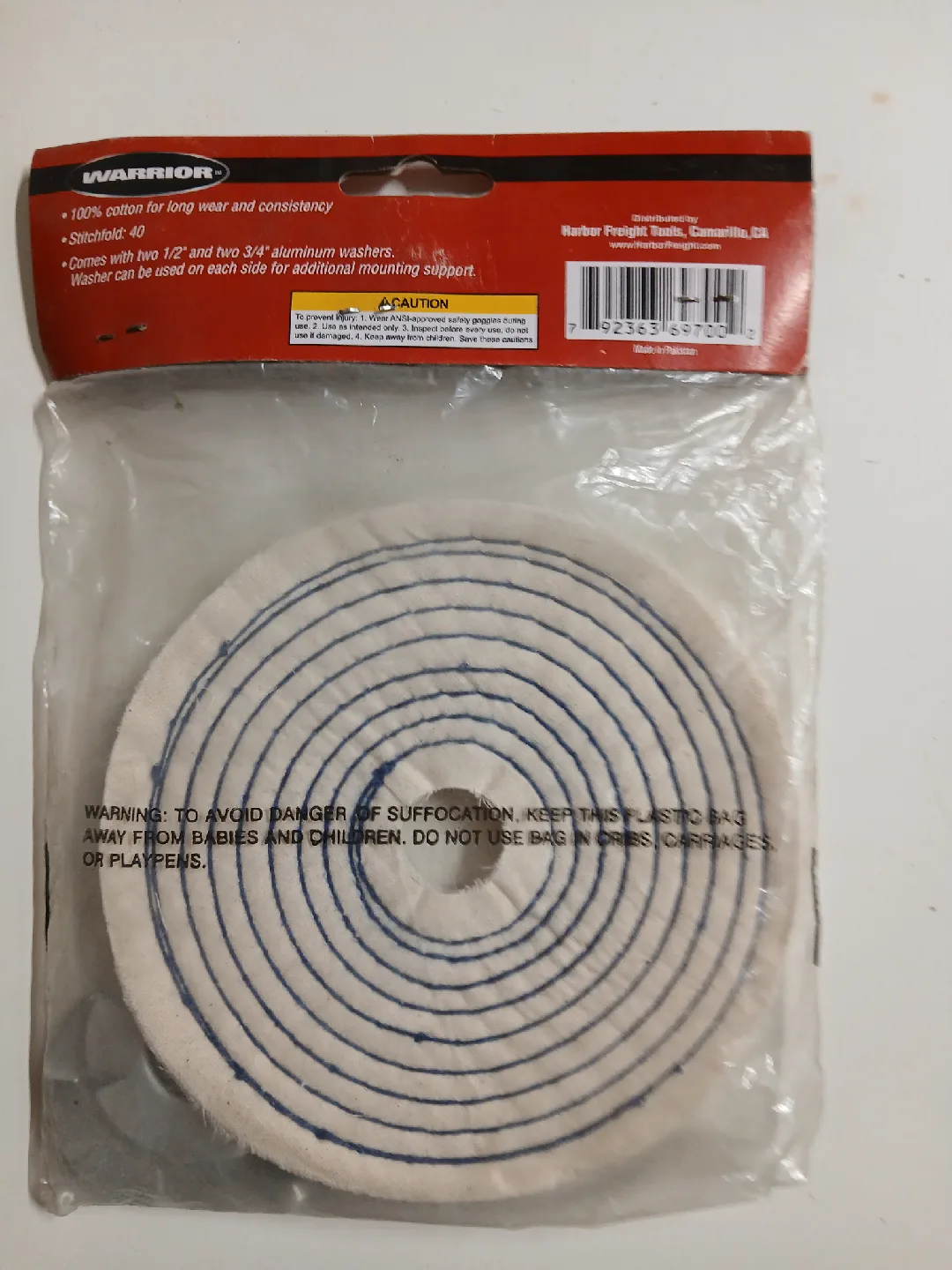 Warrior 6" Spiral Buffing Wheel - New image indicator(2)