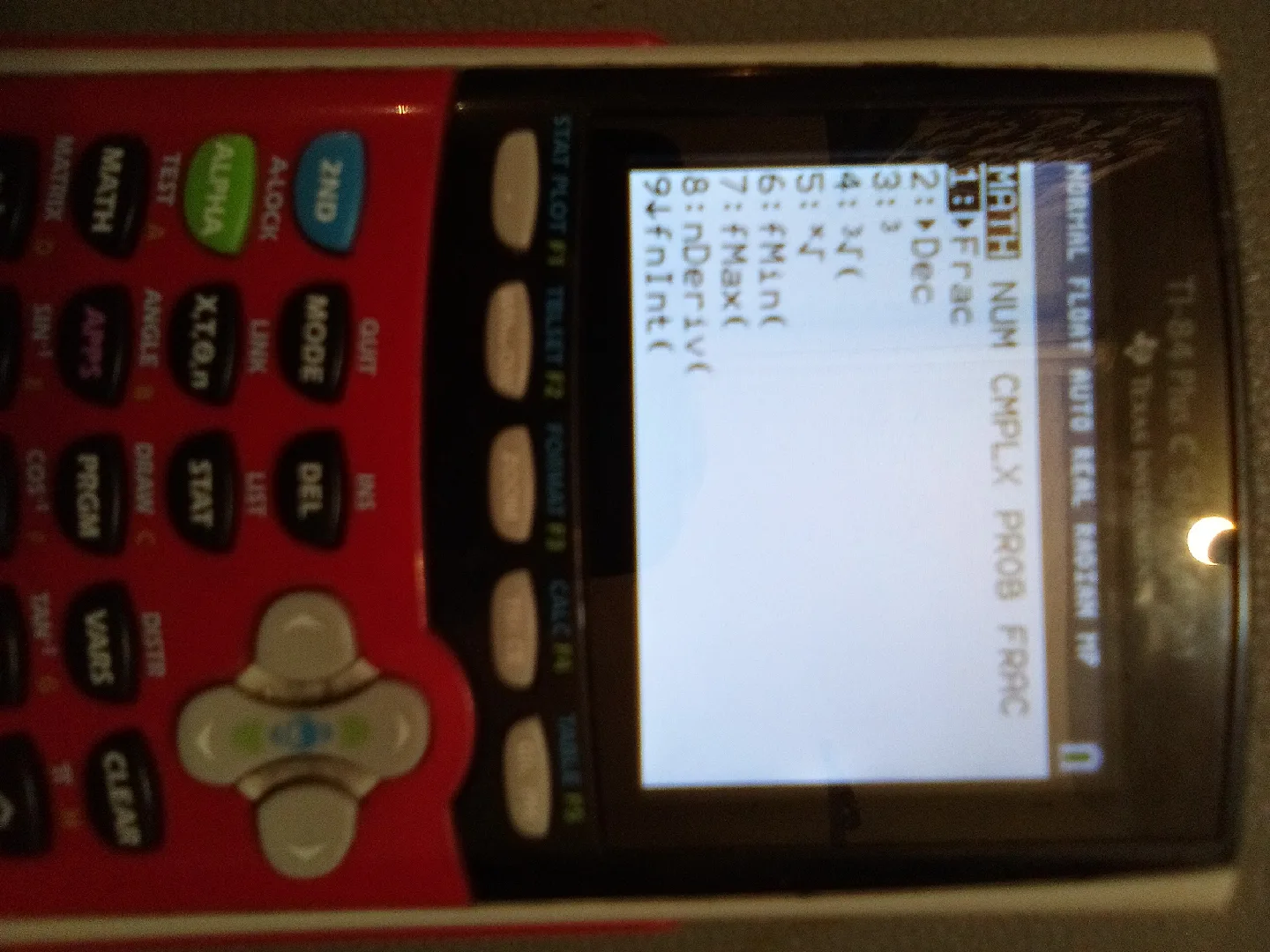 TI-84  Plus C Silver Edition graphing calculator. image indicator(7)