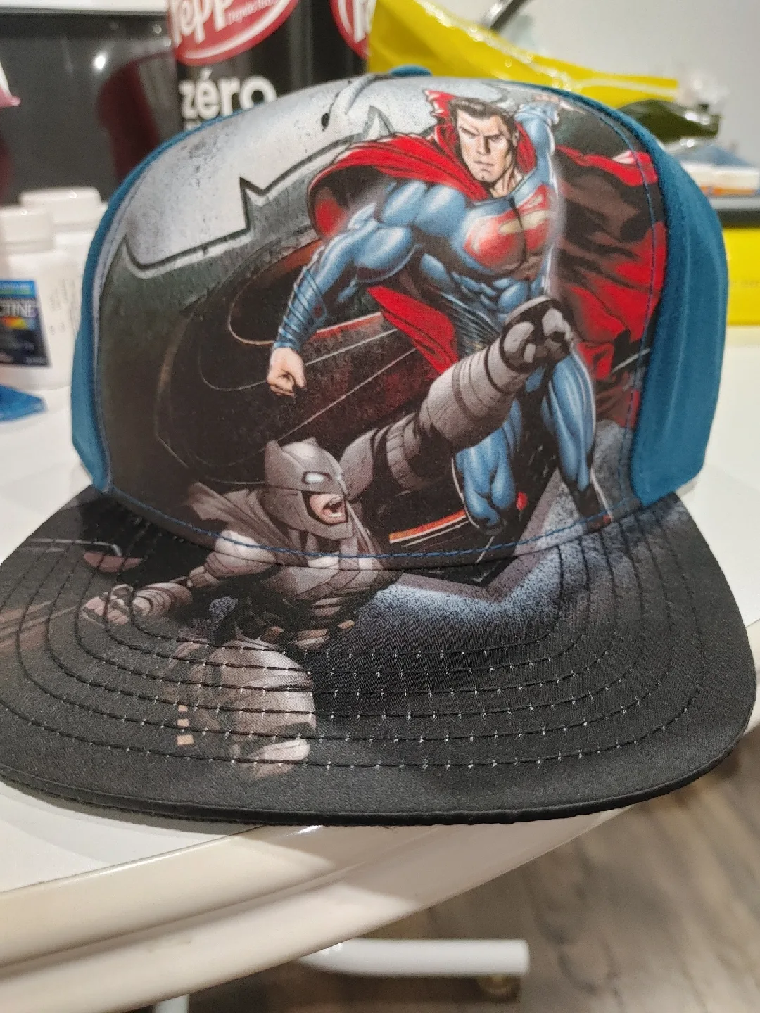 💚AUTHENTIC BATMAN VS. SUPERMAN CAP BRAND NEW thumbnail