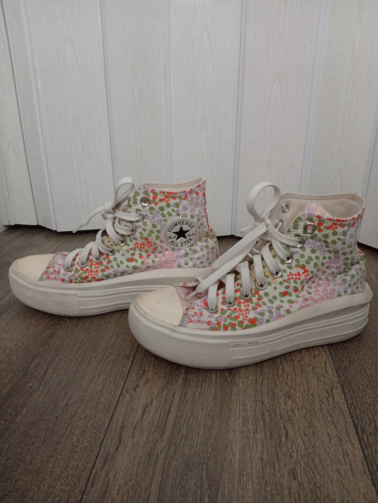 Converse All Star Move Platform Floral High Top - Size 6 - photo 2