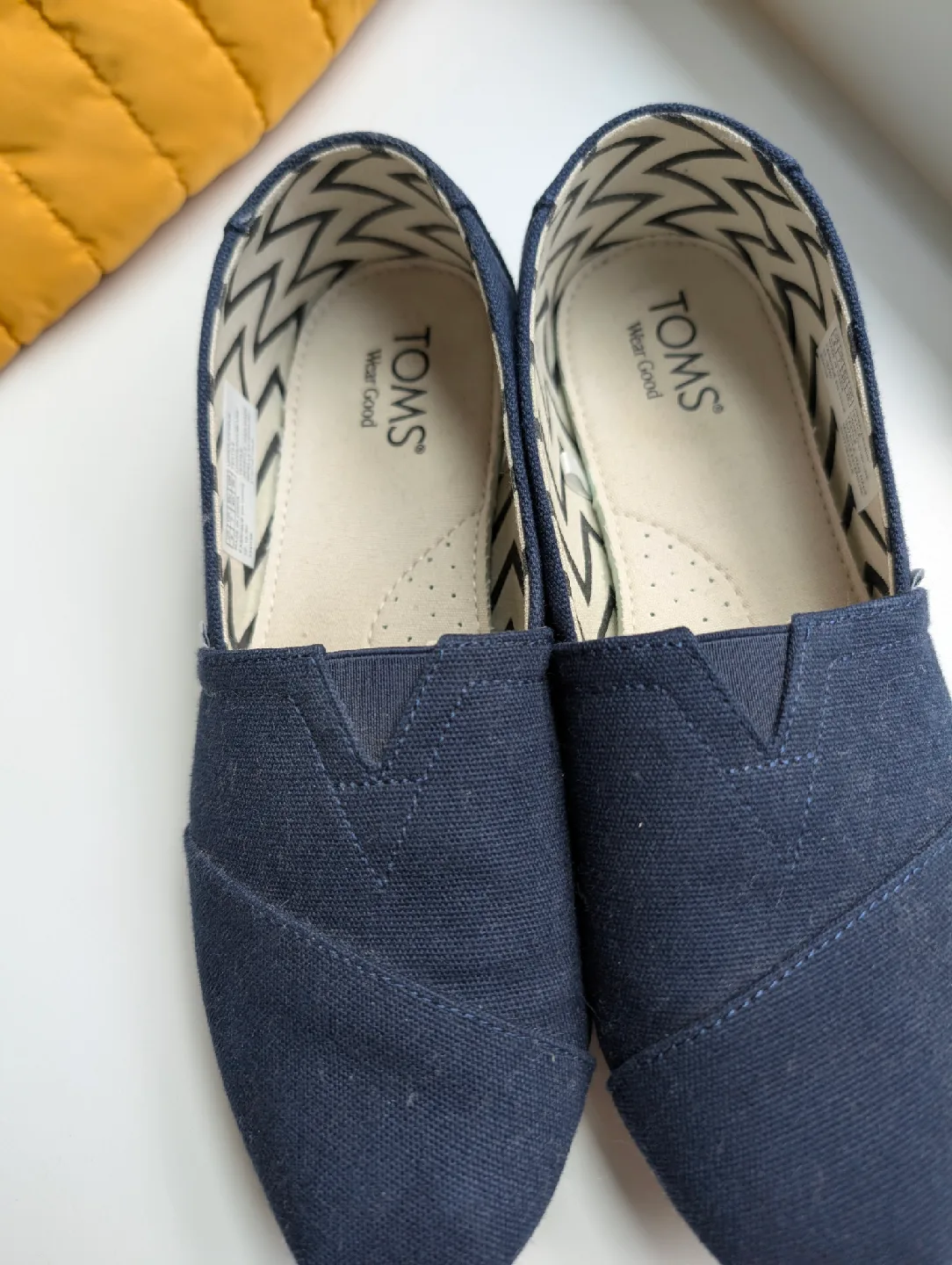 TOMS Navy Blue Slip-On Shoes image indicator(3)