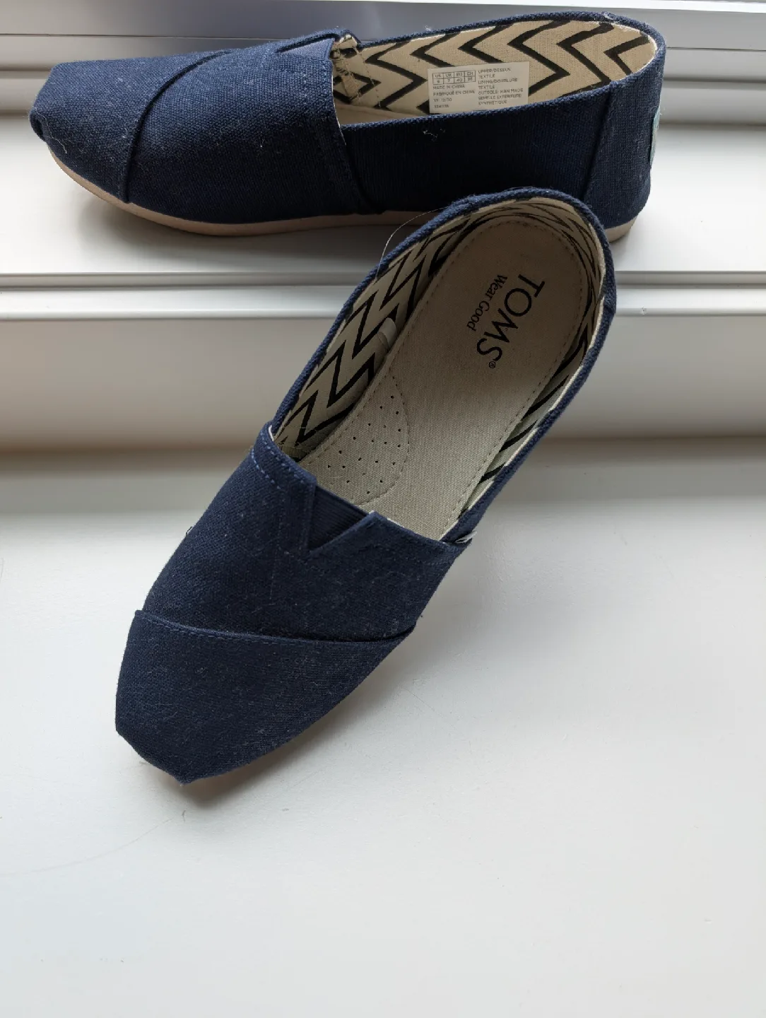 TOMS Navy Blue Slip-On Shoes image indicator(5)