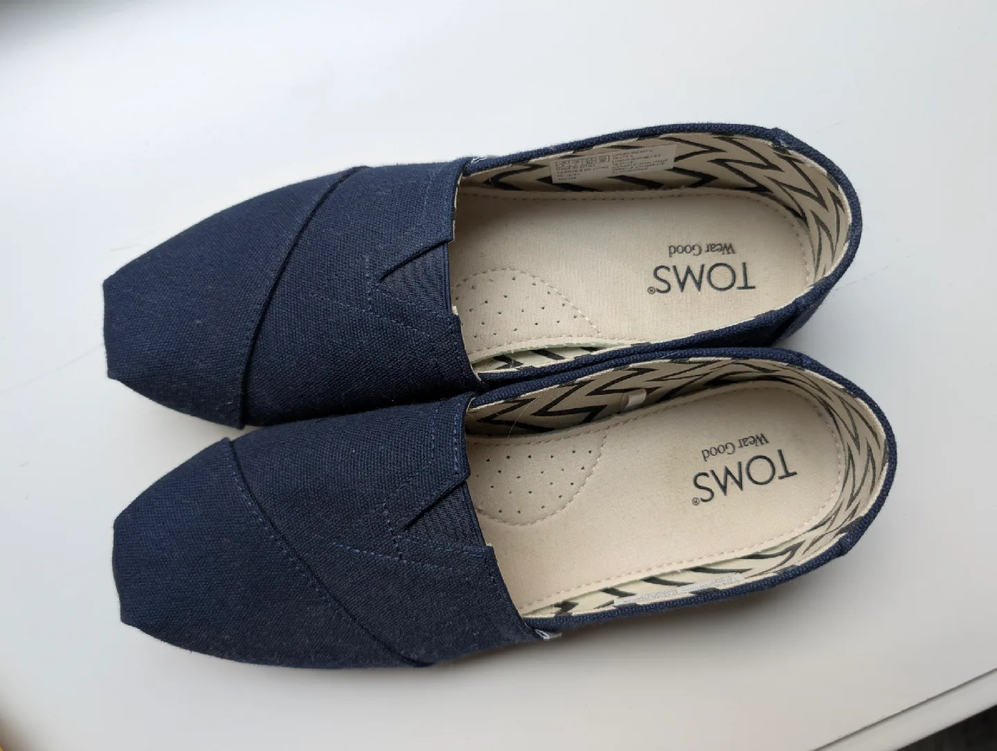 TOMS Navy Blue Slip-On Shoes image indicator(6)