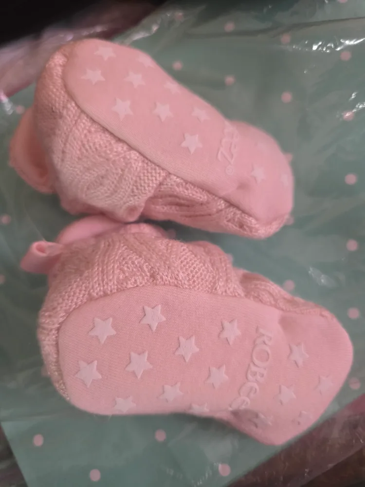Robeez Snap Bootie, 0-3 Months, Pink image indicator(3)
