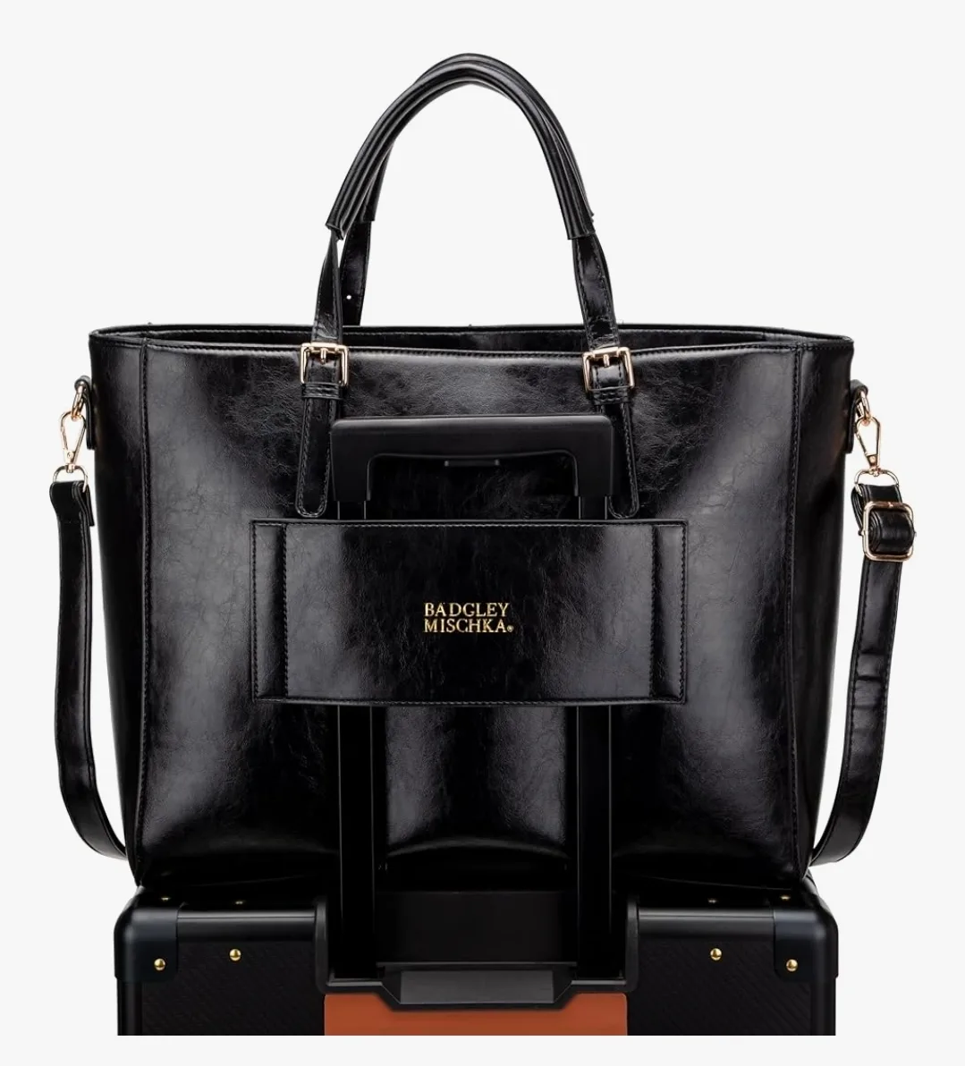 Badgley Mischka Black Tote Bag image indicator(4)