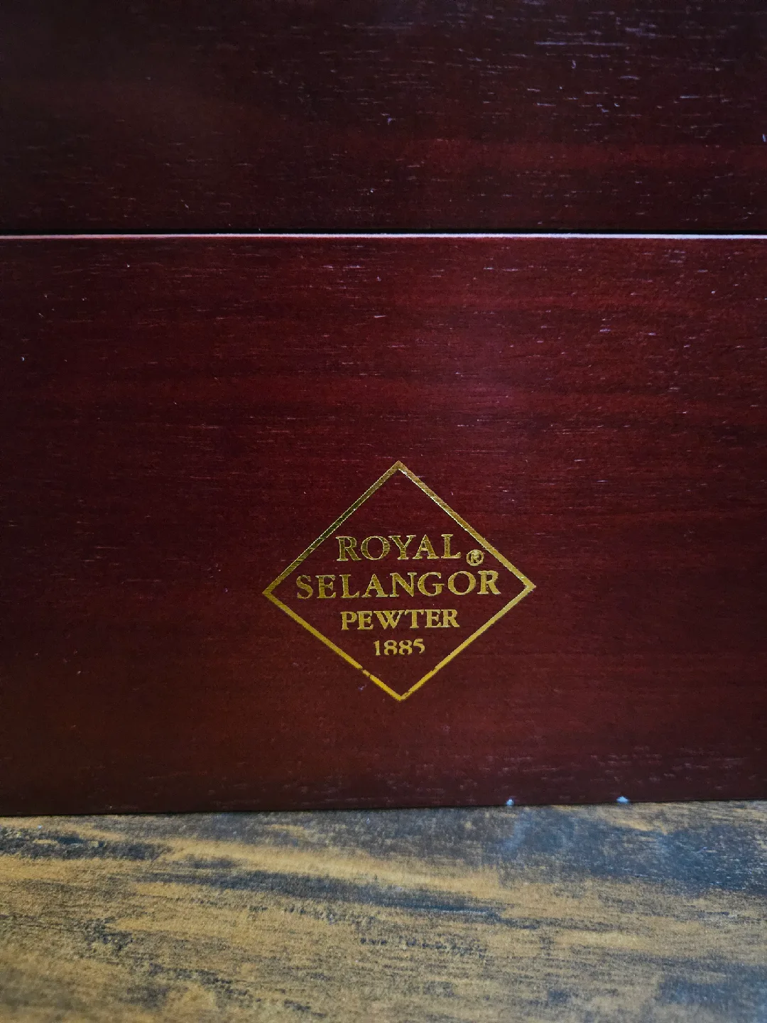 Vintage ROYAL SELANGOR PEWTER 1885 Style Tea Set In Original Box image indicator(2)