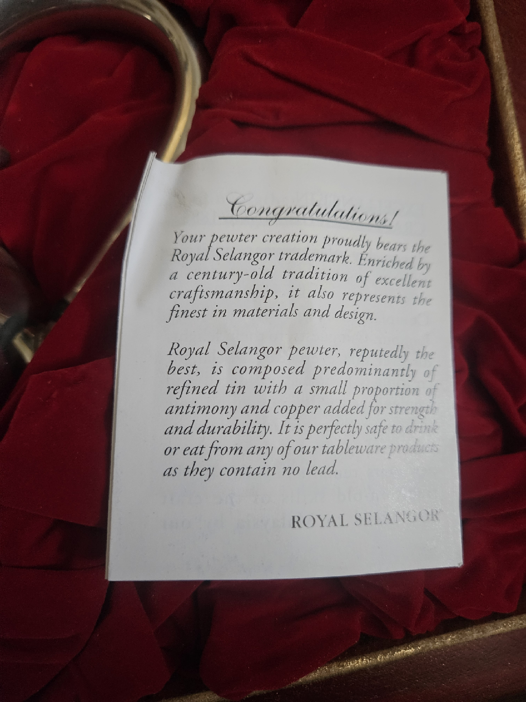 Vintage ROYAL SELANGOR PEWTER 1885 Style Tea Set In Original Box - photo 4