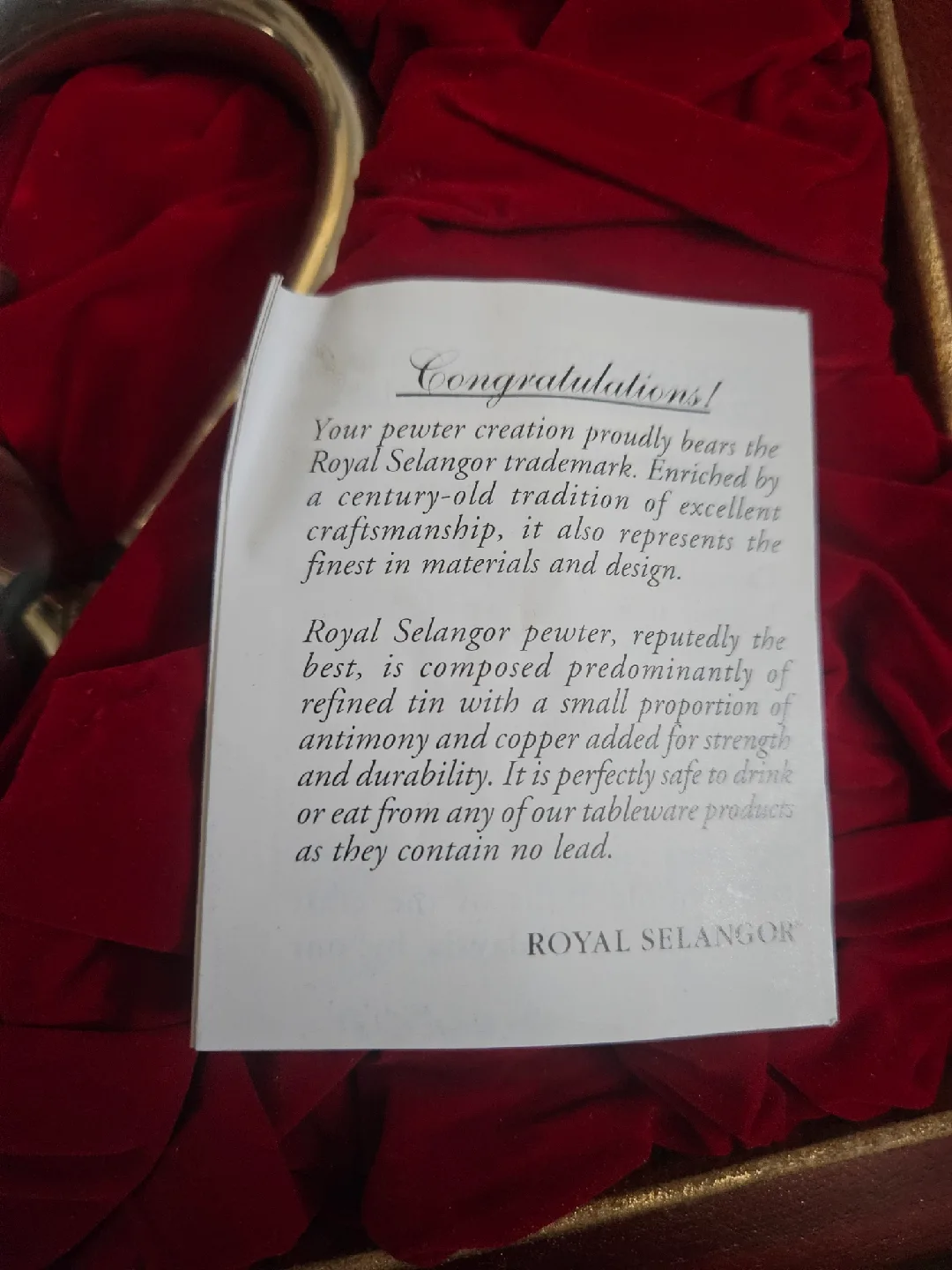 Vintage ROYAL SELANGOR PEWTER 1885 Style Tea Set In Original Box image indicator(4)