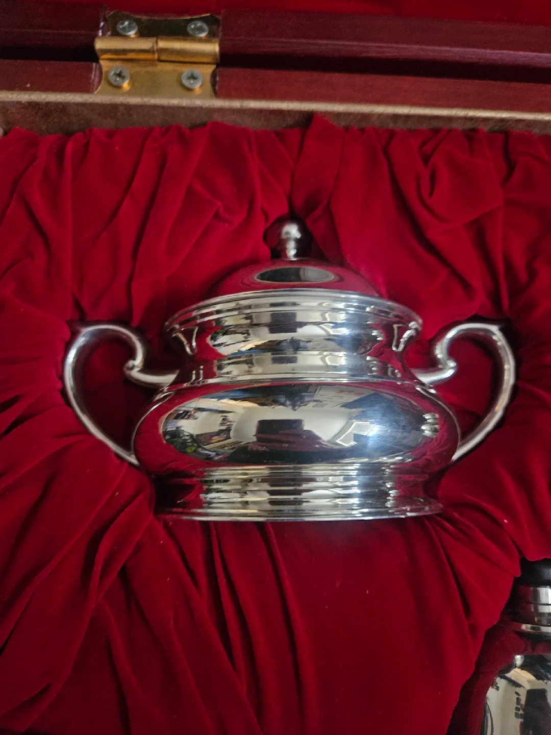 Vintage ROYAL SELANGOR PEWTER 1885 Style Tea Set In Original Box image indicator(6)