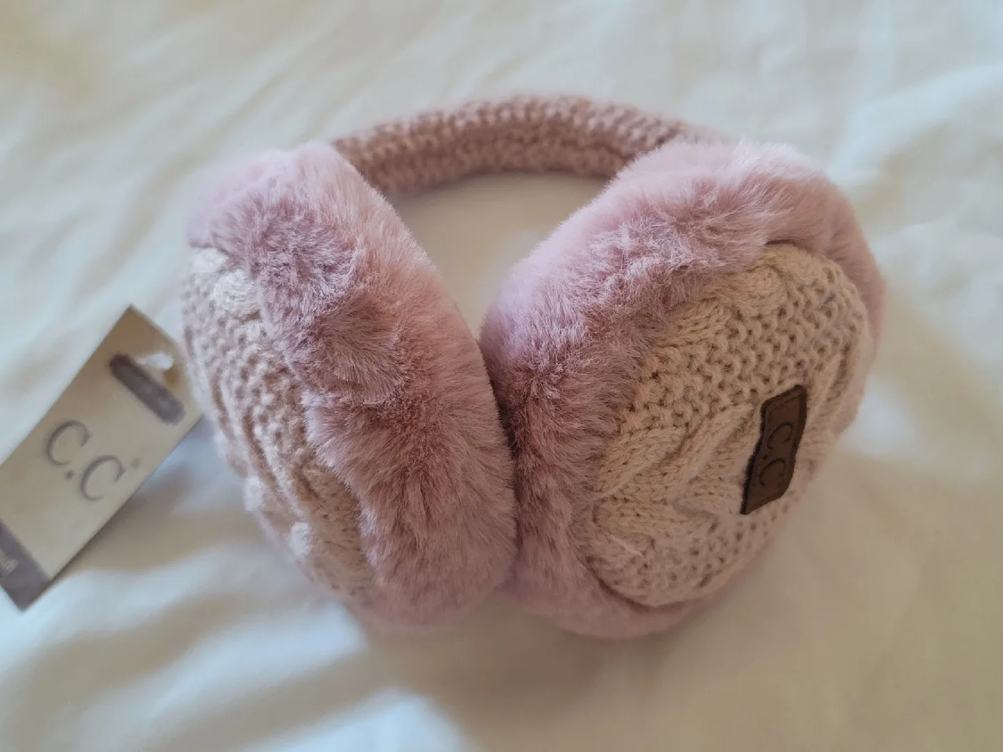C.C Adjustable Band Earmuffs - Rose thumbnail