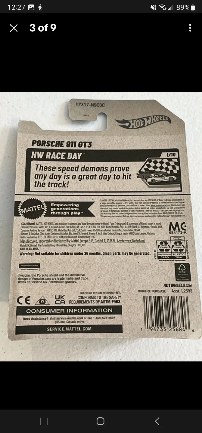 Hot Wheels Porsche 911 GT3 image indicator(2)