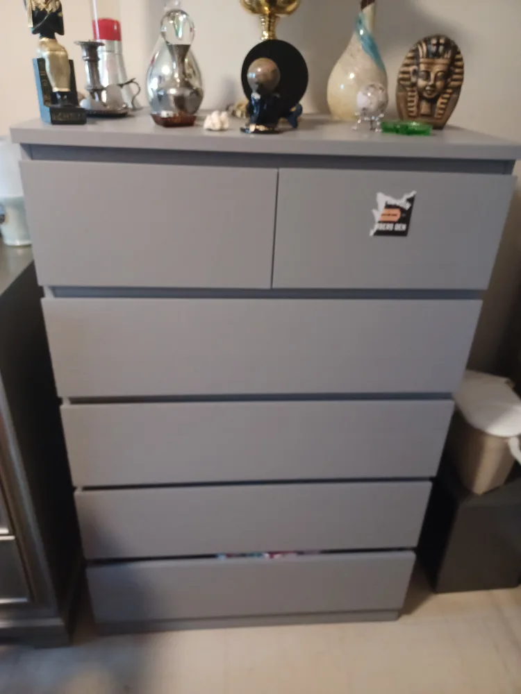 Grey 6-Drawer Dresser image indicator(2)