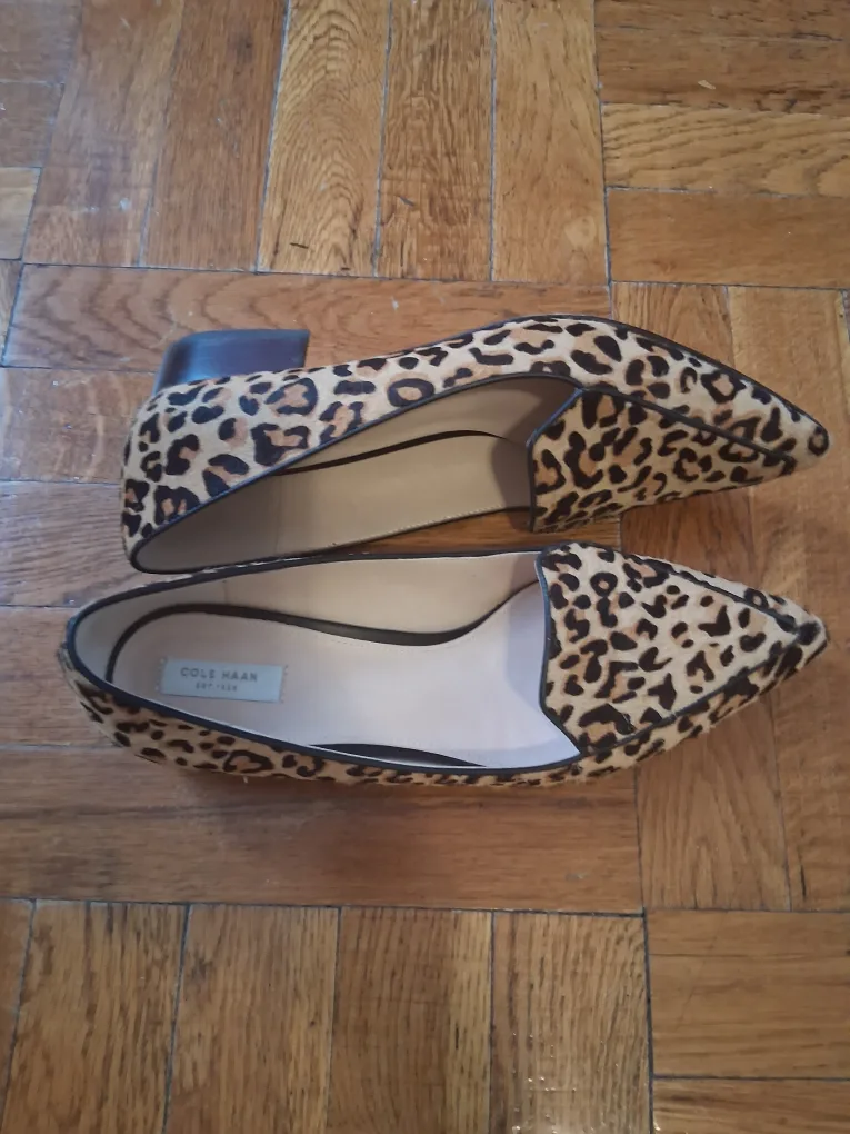 Cole Haan Leopard Print Flats, Size 9 image indicator(9)