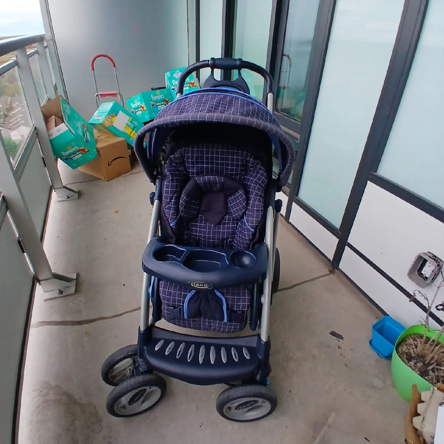 Graco Stroller - Blue Plaid - photo 3