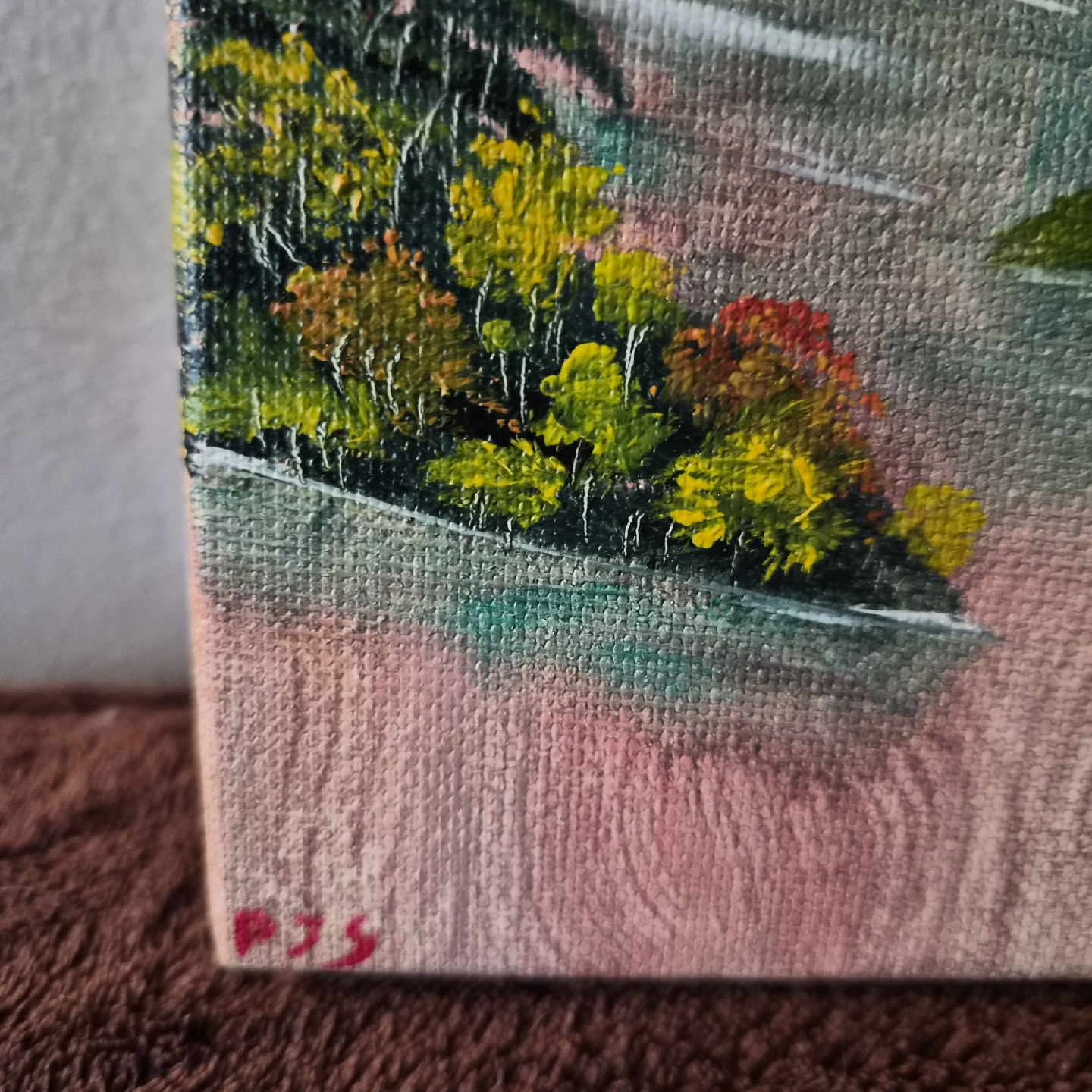 Miniature Mountain Landscape Painting - photo 2
