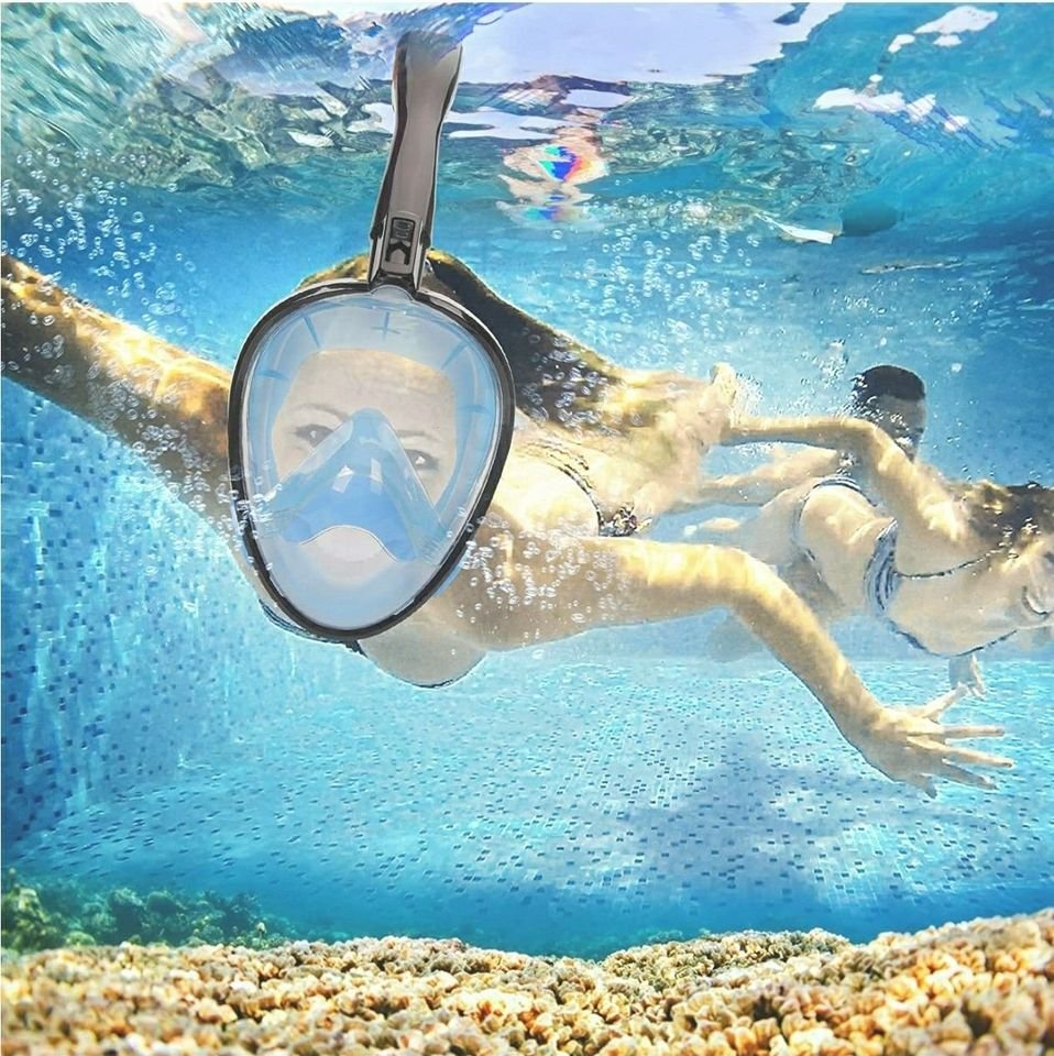 Full Face Snorkel Mask 180° Panoramic View Snorkel Mask - photo 2