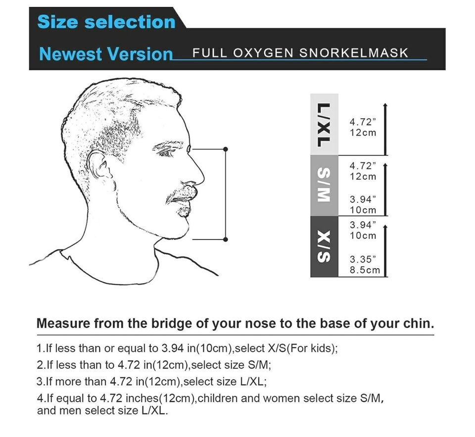 Full Face Snorkel Mask 180° Panoramic View Snorkel Mask - photo 3