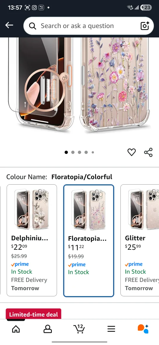 GVIEWIN iPhone 16 Pro Max Floral Case - NEW image indicator(3)