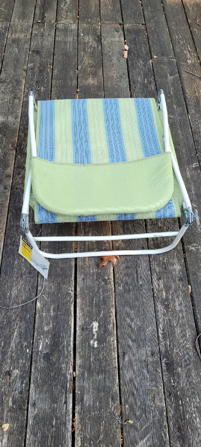Facto Folding Lounge Chair - Blue & Green image indicator(7)