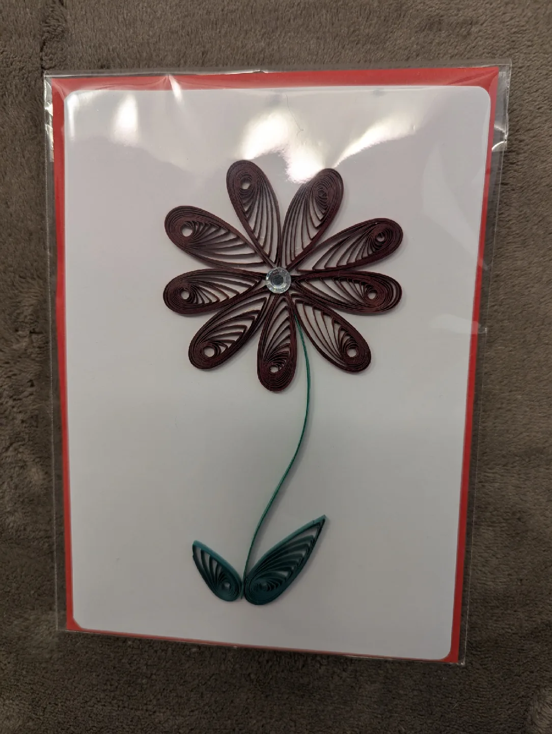 Handmade Quilled Flower Card image indicator(2)