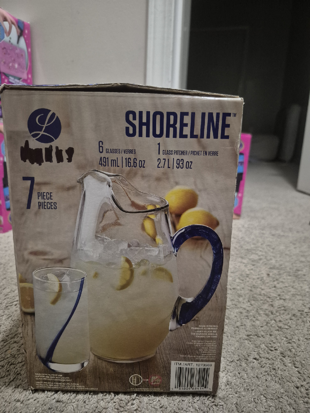 Libbey Shoreline 7-Piece Glass Pitcher & Glasses Set - photo 2