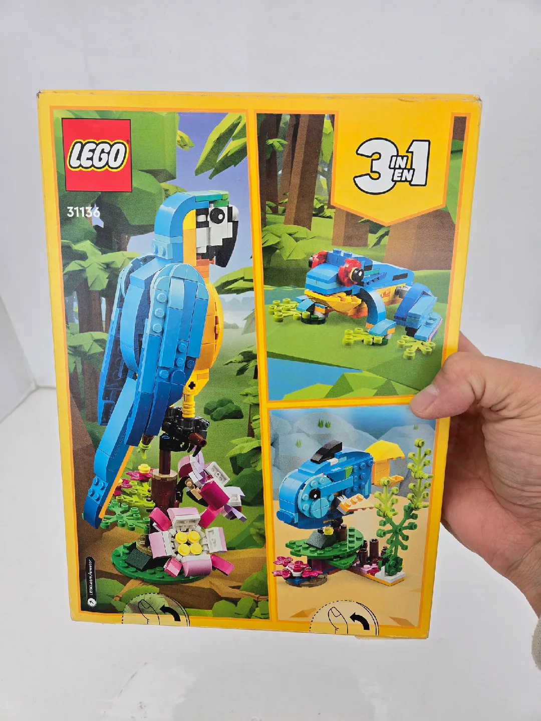 New lego creator 3 in 1 parrot frog and fish image indicator(4)