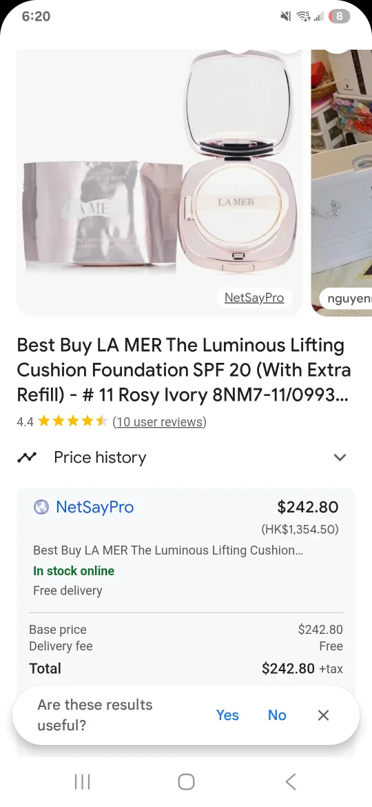 LA MER Luminous Lifting Cushion Foundation SPF 20 with image indicator(4)