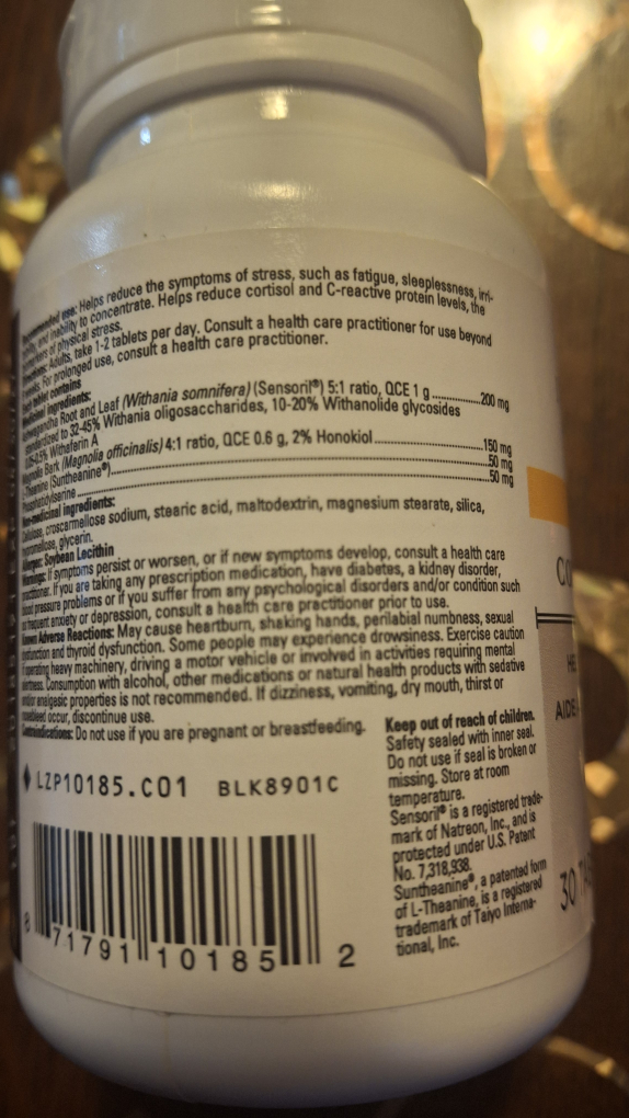 Integrative Therapeutics Cortisol Manager - 30 Tablets - photo 3
