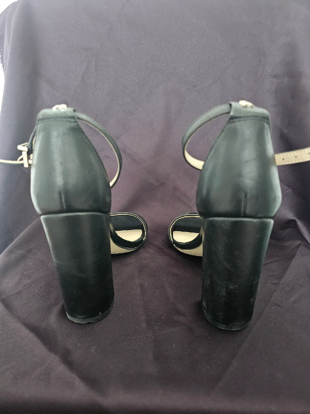 LIKE NEW - Sam Edelman Black Strappy Heels, Size 5.5 image indicator(7)