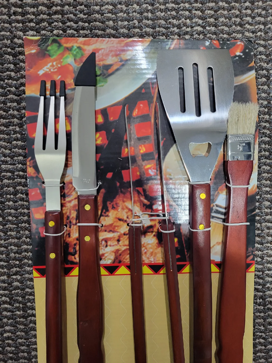Chef Master 5-Piece BBQ Tool Set - New image indicator(3)