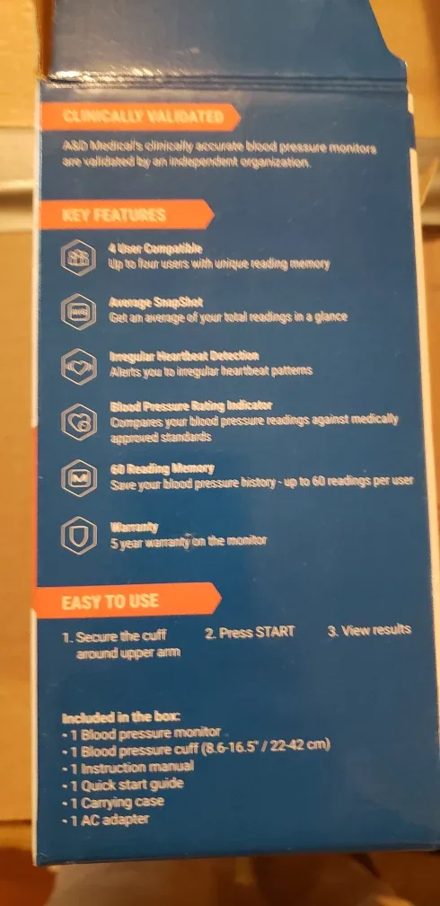 A&D Medical Premium Blood Pressure Monitor - New in Box! image indicator(4)