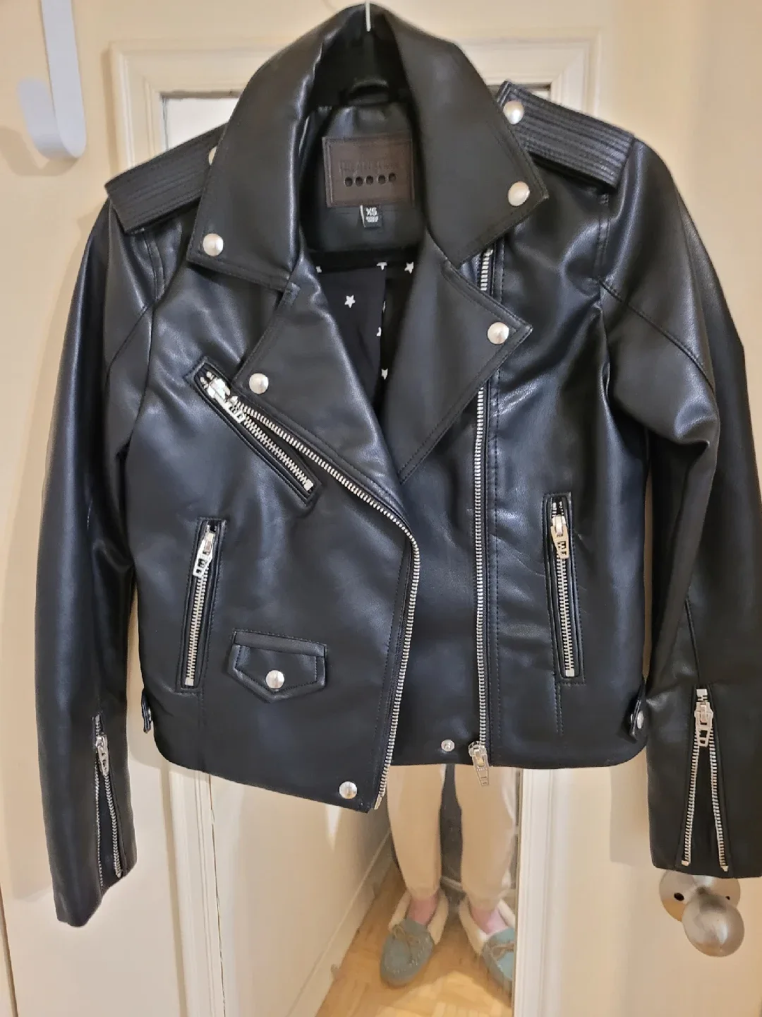 Blank NYC Faux Leather Moto Jacket - XS- Small image indicator(2)