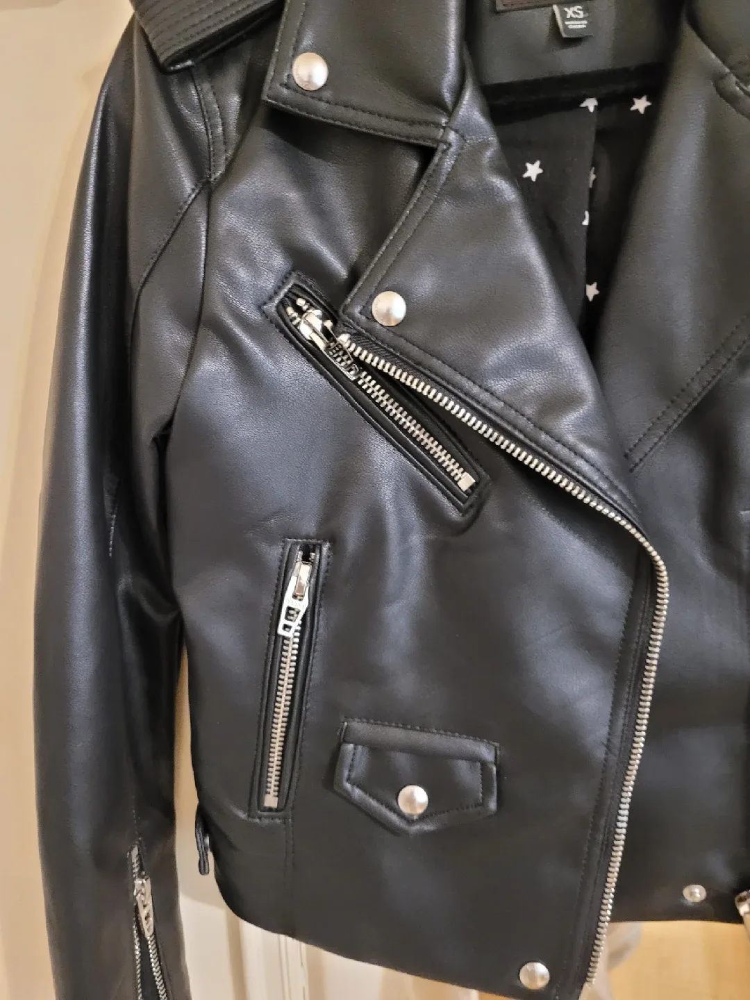 Blank NYC Faux Leather Moto Jacket - XS- Small image indicator(3)