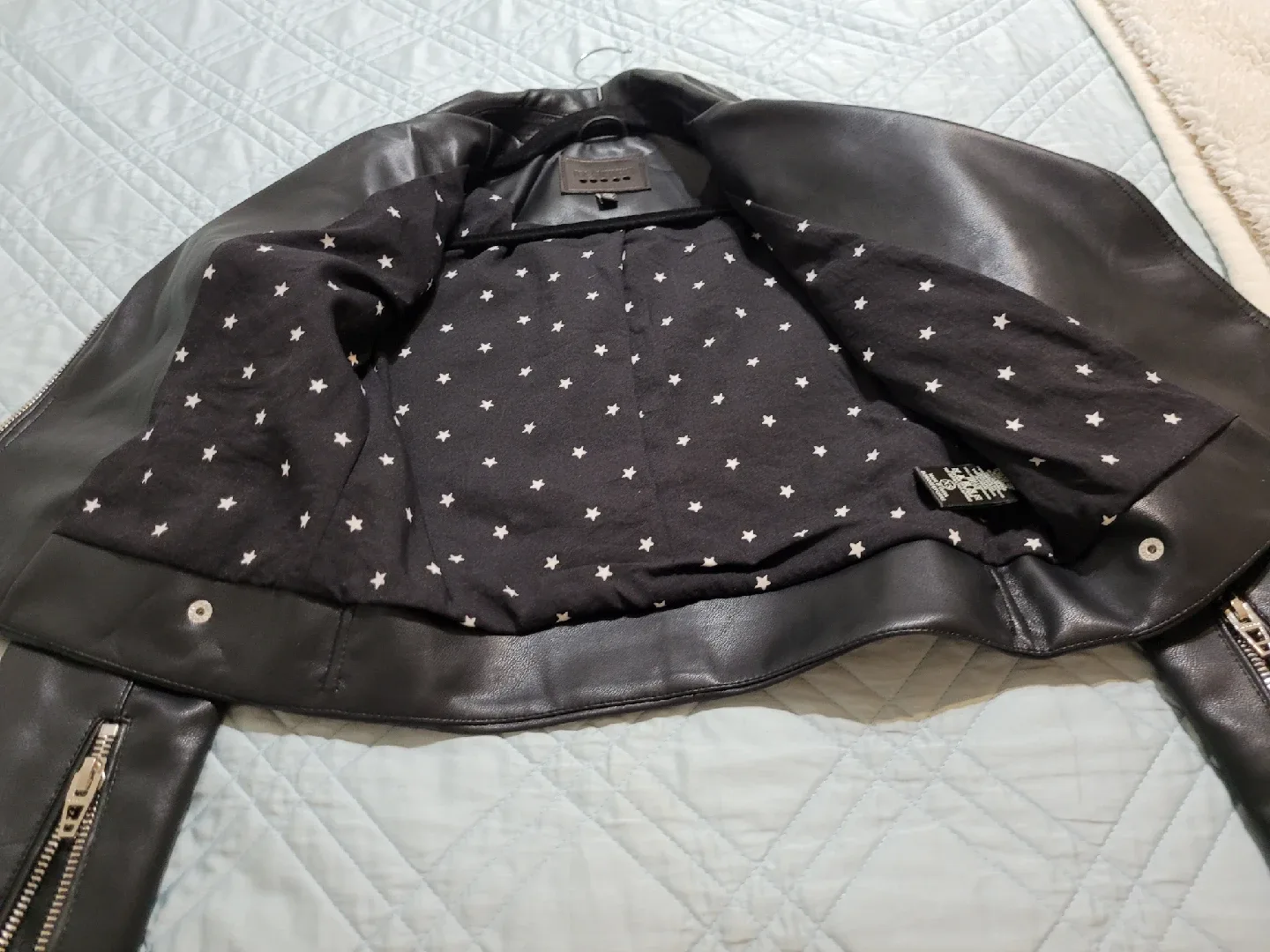 Blank NYC Faux Leather Moto Jacket - XS- Small image indicator(6)