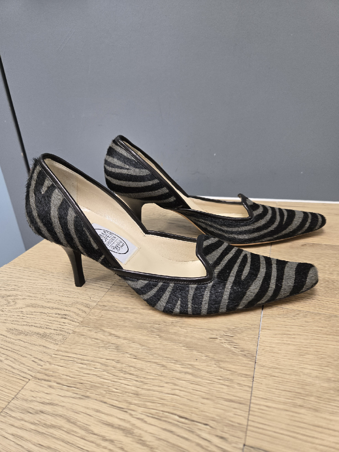 Emma Hope's Shoes Zebra Print Heels - Size 39.5 - photo 3