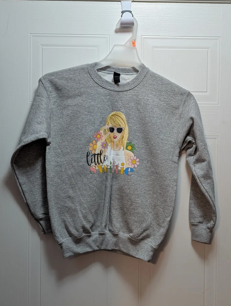 Grey 'Little Swiftie' Crewneck Sweatshirt