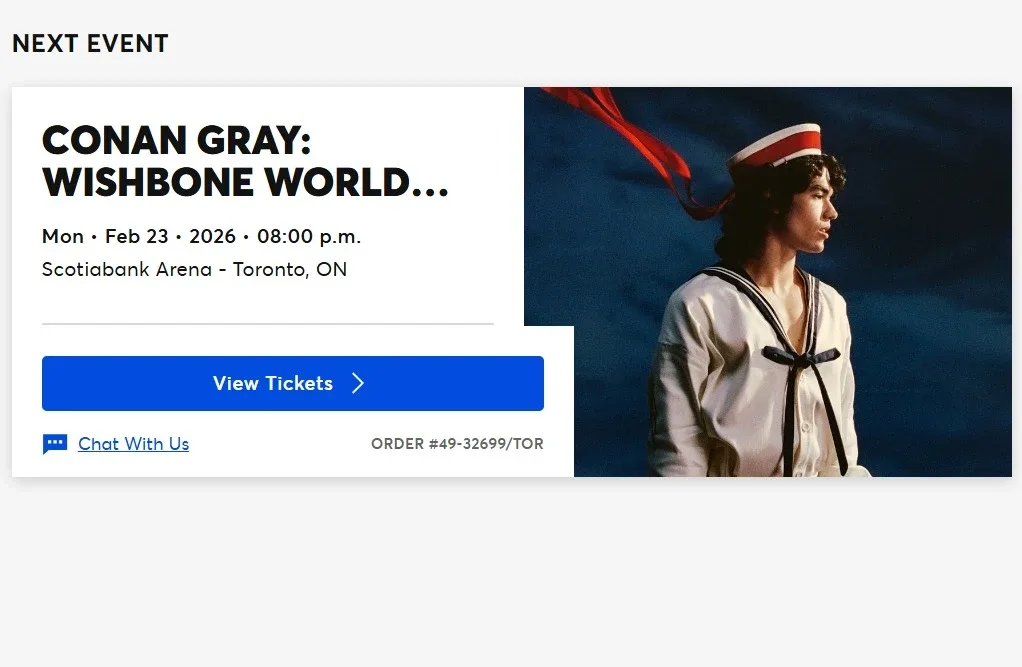 Conan Gray Wishbone World Tour - Toronto Feb 23, 2026