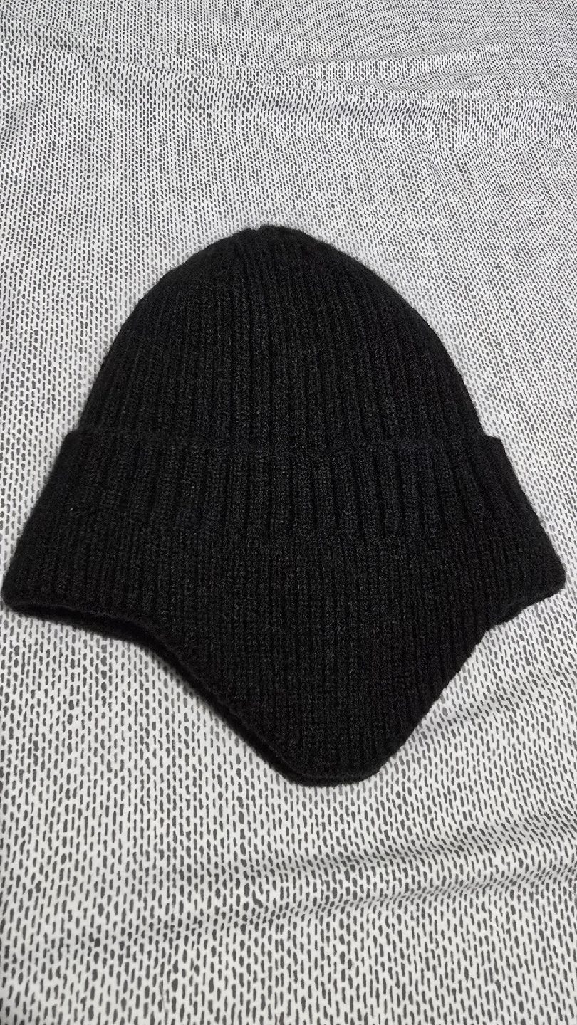 Black Knit Trapper Hat - photo 4
