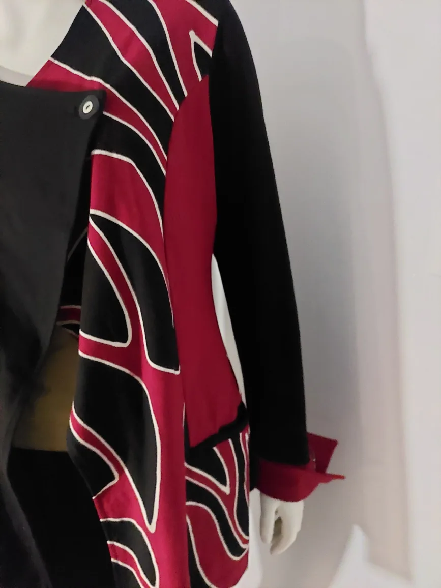 Naomi Design Jacket - Black & Red - Size XL image indicator(8)