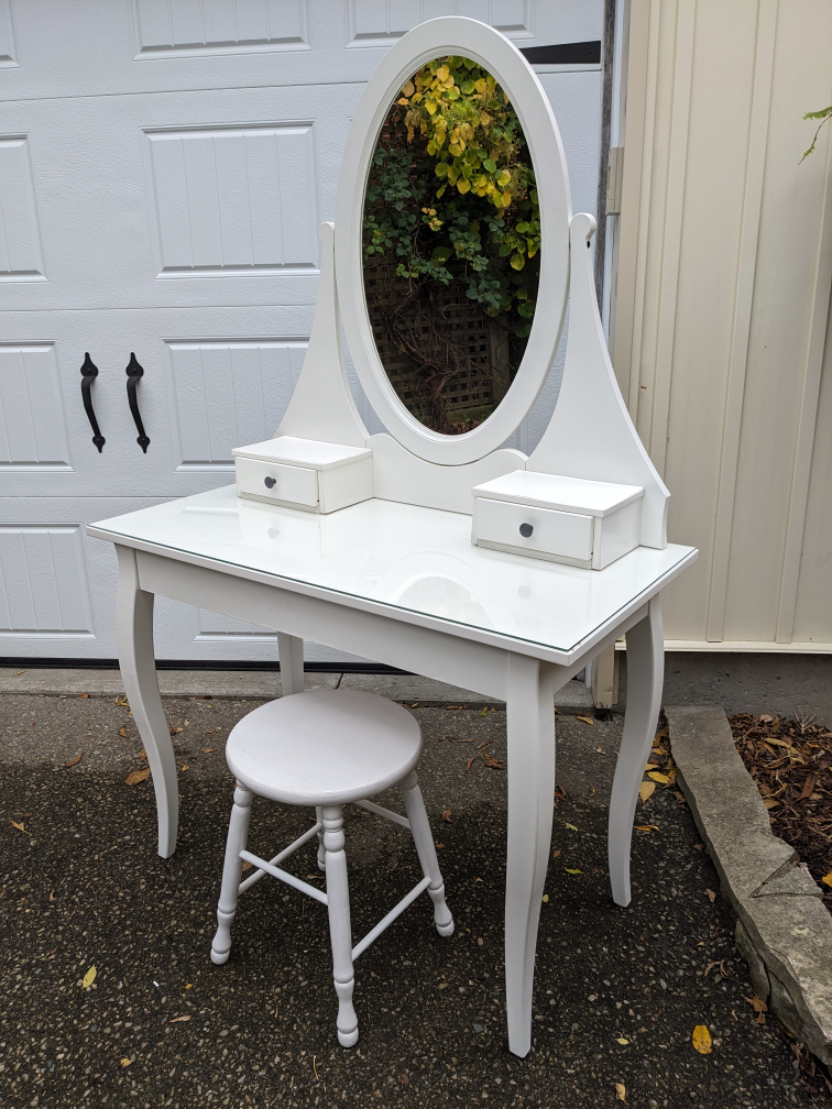 Ikea Hemnes Vanity/Desk With Mirror