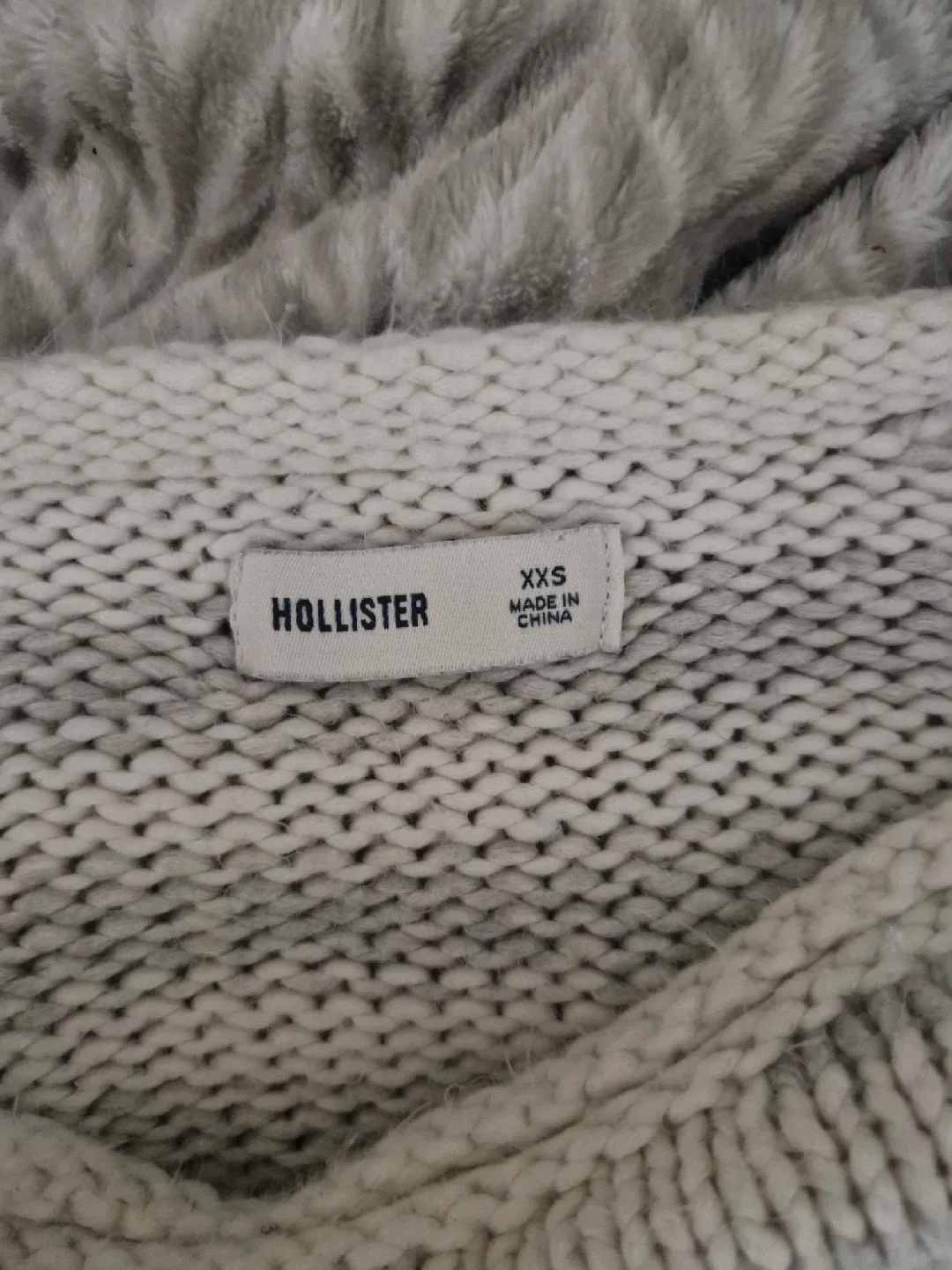 Hollister XXS Cream Striped Sweater image indicator(2)