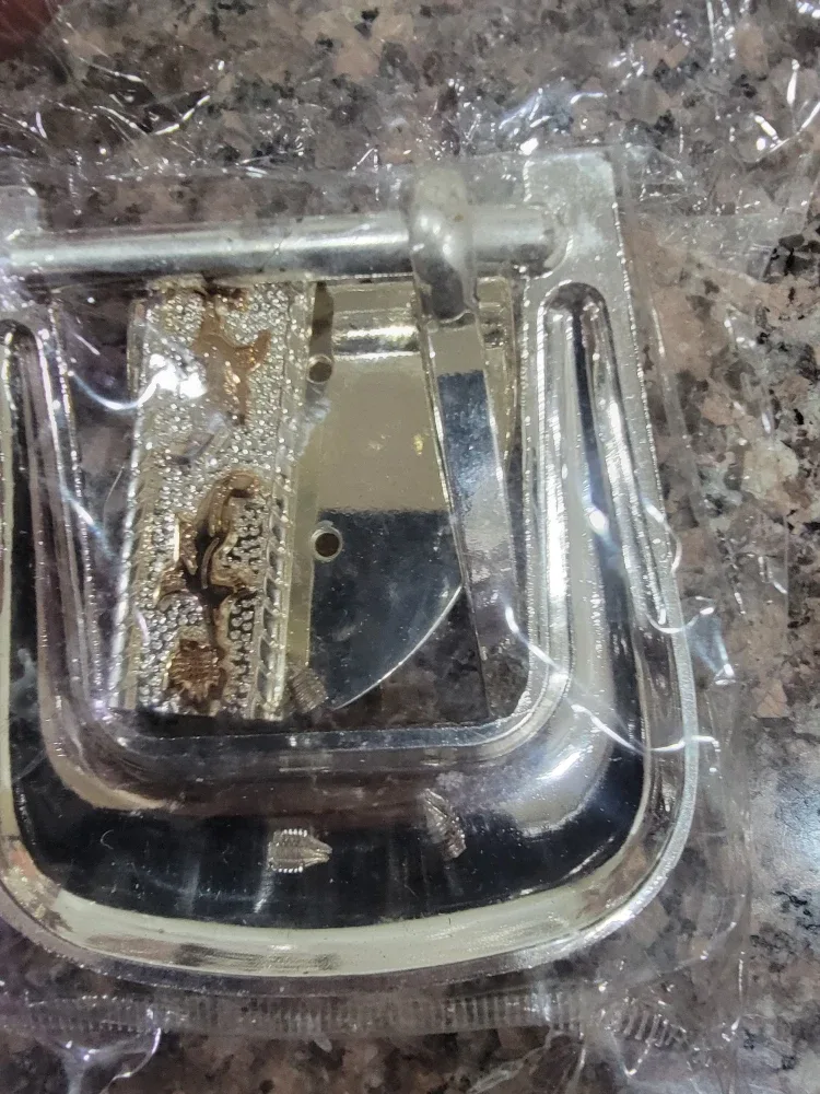 Silver & Gold Tone Belt Buckle - New image indicator(2)