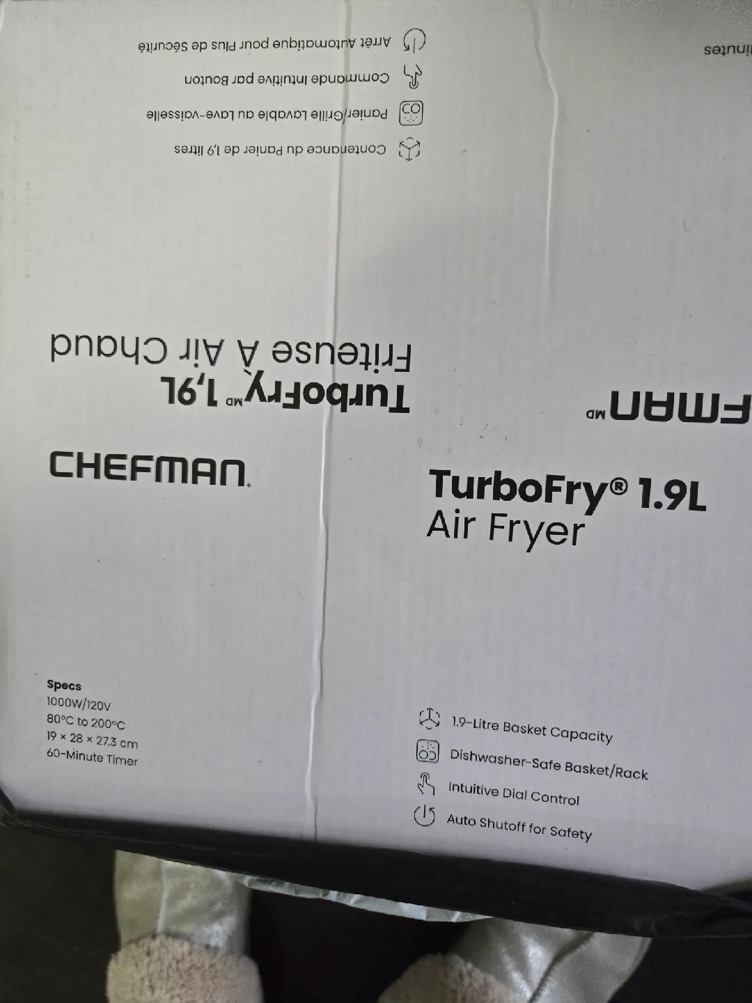 Chefman TurboFry 1.9L Air Fryer with extra basket image indicator(2)