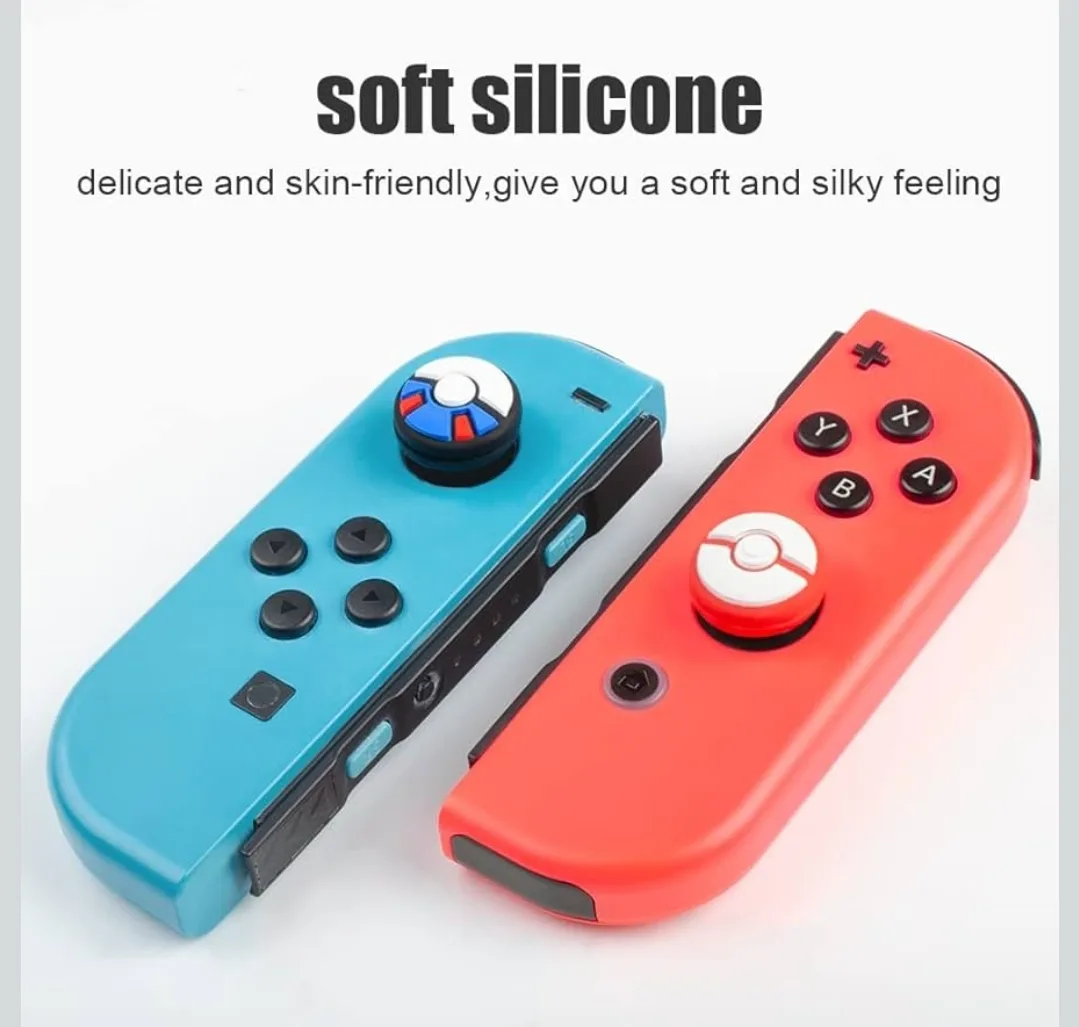 4 pcs Nintendo Switch Thumb Grips Caps - Pokémon Theme image indicator(4)
