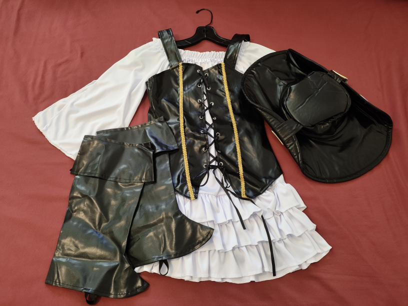 Pirate Costume - Includes Hat, Vest, Boot Covers🥕👻