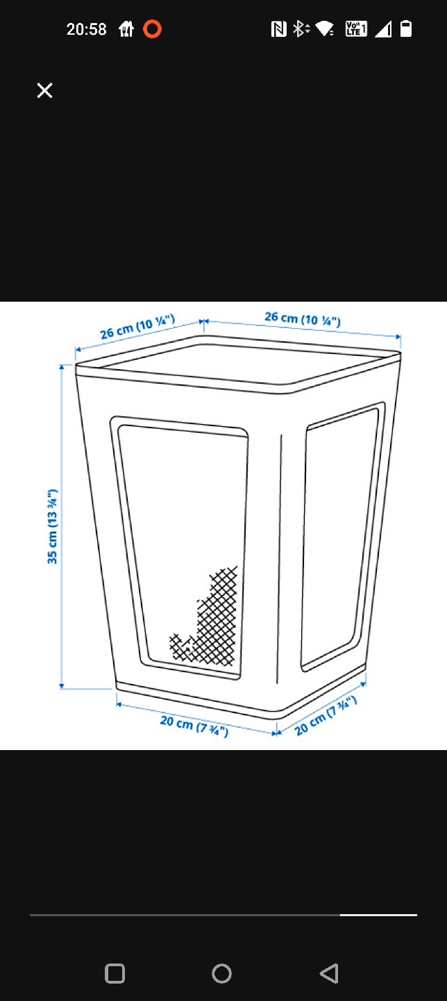 IKEA Paper Basket White Metal Mesh - photo 2